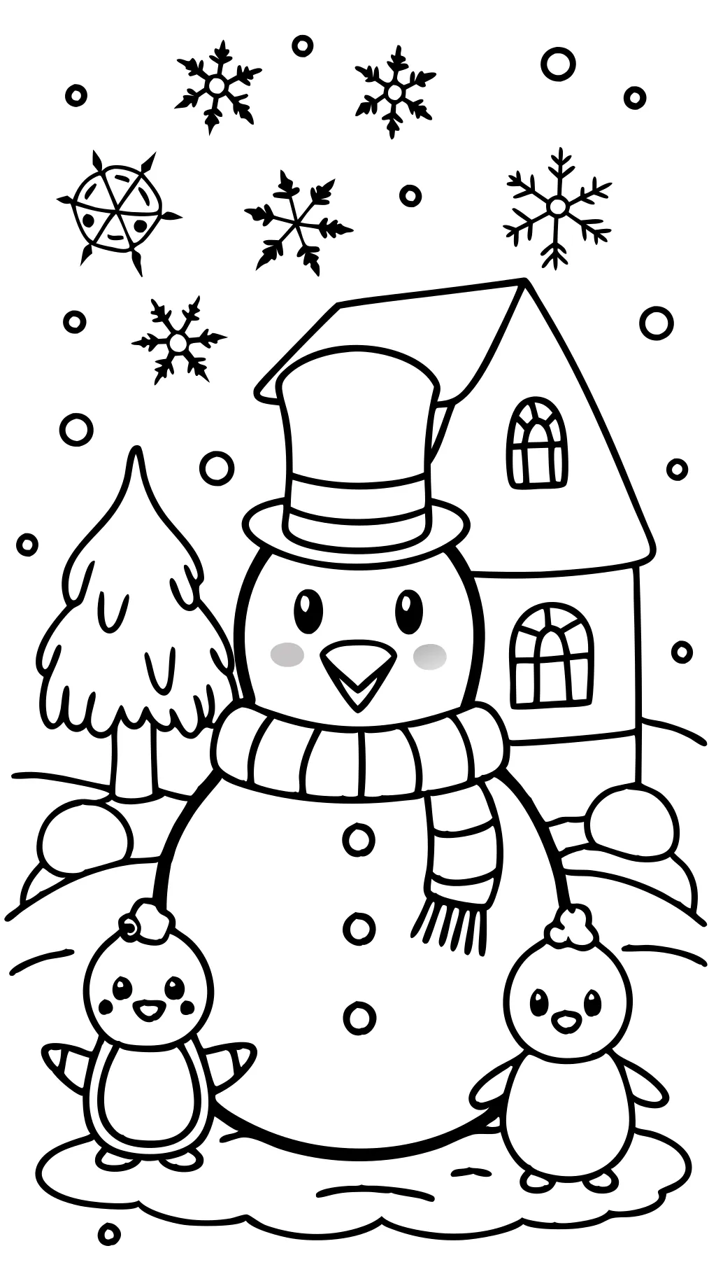 coloriages congelés de Noël